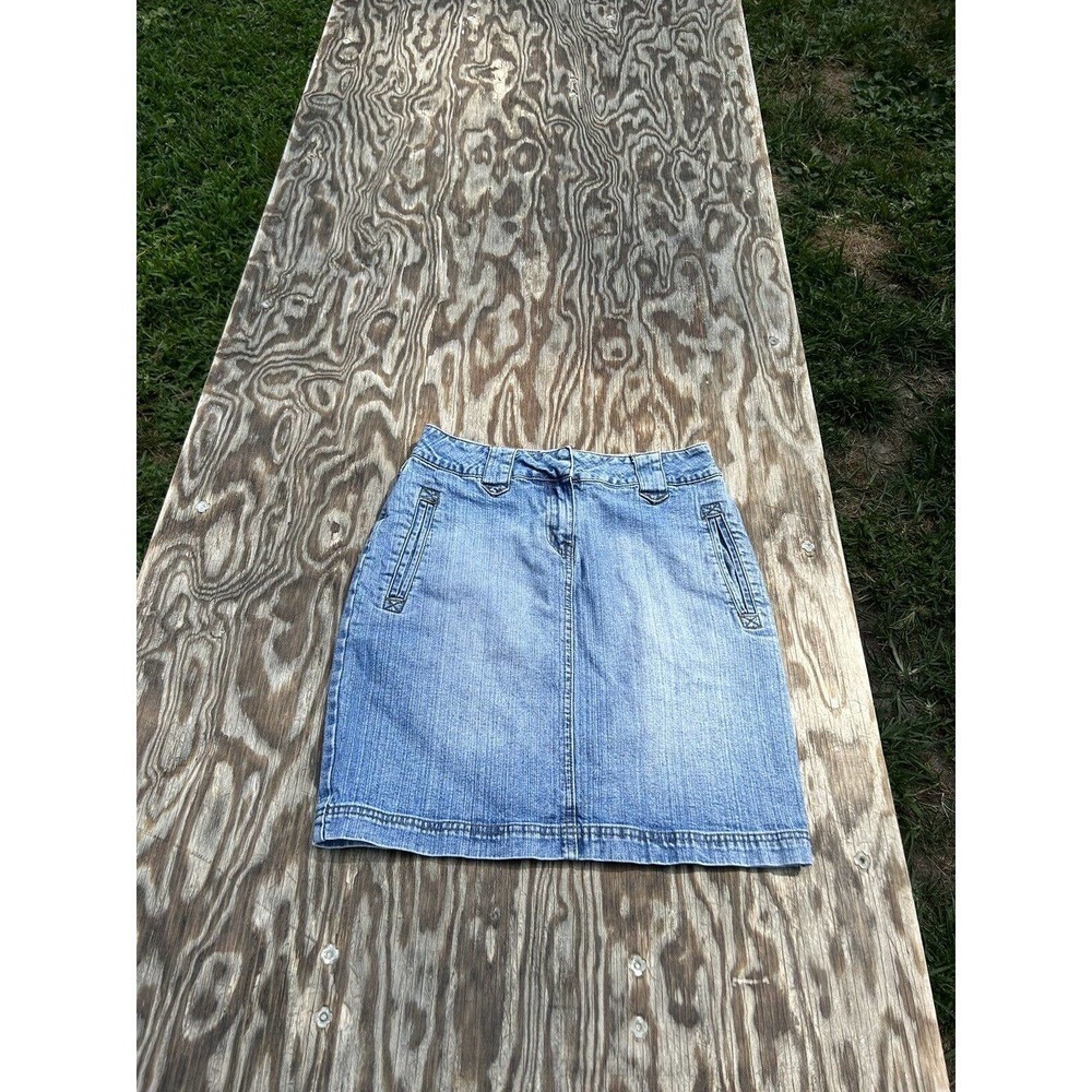 Saint Tropez West Denim Skirt Women's Size 4 Y2k Cute Streetwear Blue Cotton‎